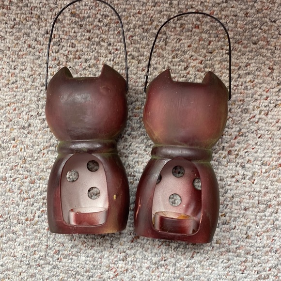Vintage ceramic dog Luminous candle Holders - Picture 2 of 3